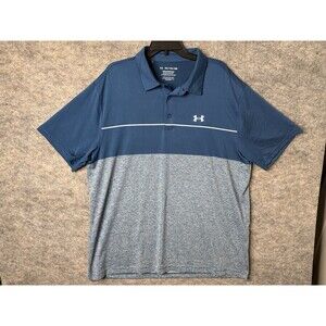 Under Armour Golf Polo Mens XXL Blue Lightweight The Playoff Polo Casual TTG